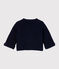 Cardigan bébé en tricot 100% coton bleu SMOKING