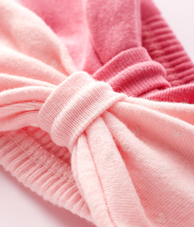 Lot de 2 bandeaux b&eacute;b&eacute; fille variante 1