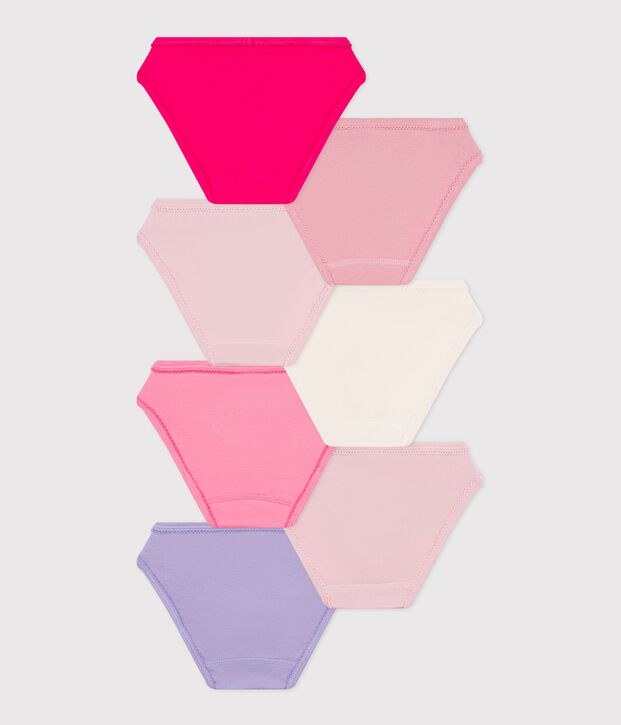 Lot de culottes enfant en coton uni multicouleur