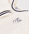 Sweatshirt b&eacute;b&eacute; en sherpa unie blanc cass&eacute;