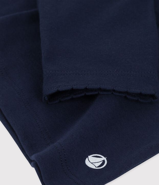 Tee-shirt &agrave; manches longues enfant fille / gar&ccedil;on bleu