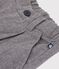 Pantalon &agrave; pinces enfant en flanelle de coton gris