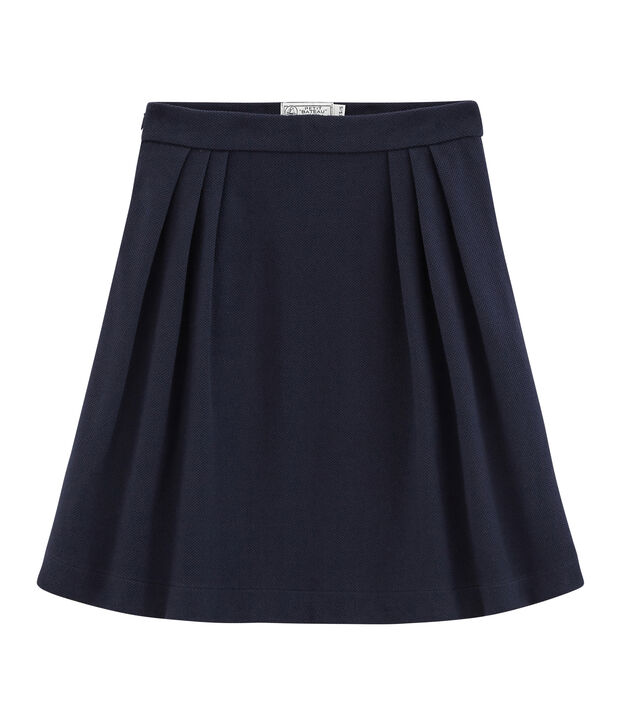 Jupe femme &eacute;vas&eacute;e bleu marine