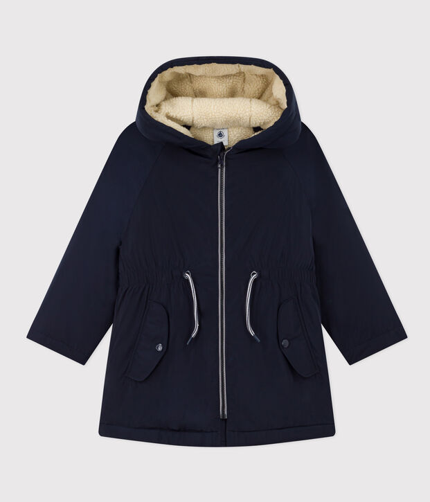 Parka enfant fille bleu