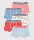 Lot de 5 boxers tracteur en coton petit garçon