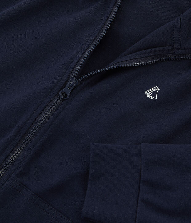 Sweatshirt &agrave; capuche enfant gar&ccedil;on bleu marine