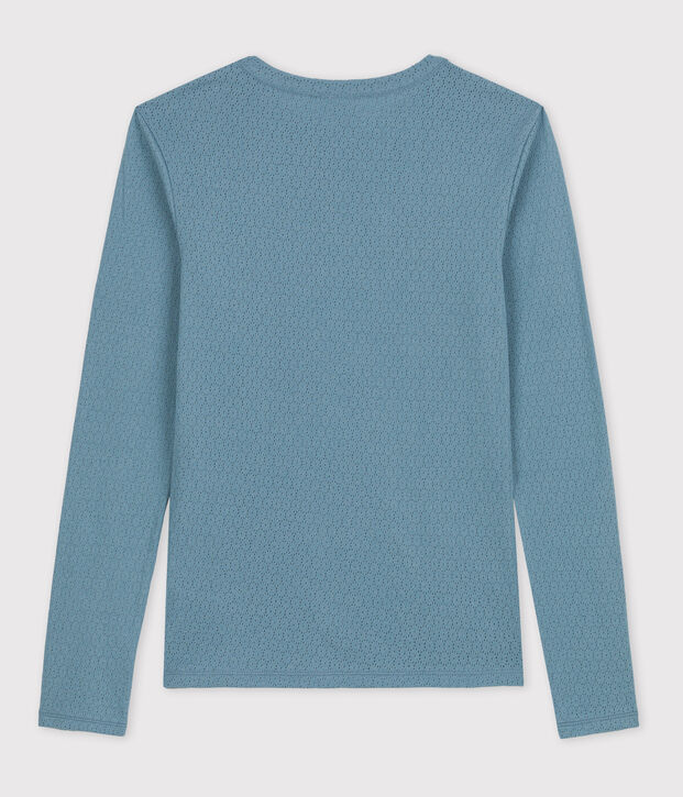 Tee-shirt L'ICONIQUE col rond en coton Femme bleu