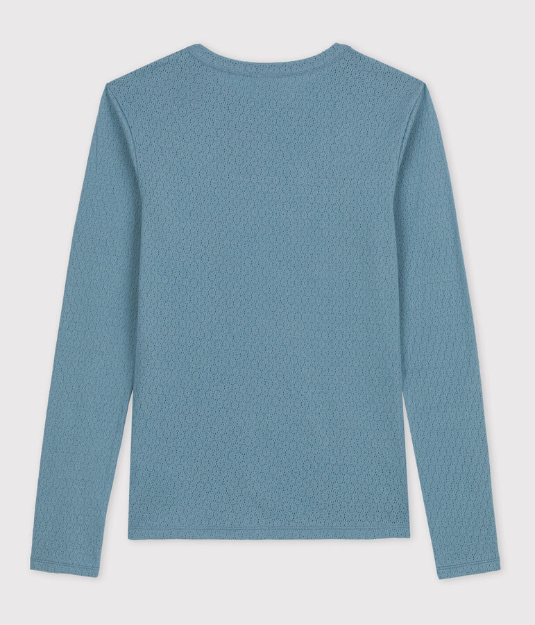 Tee-shirt L'ICONIQUE col rond en coton Femme bleu