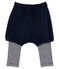 Legging avec short bébé fille bleu SMOKING/blanc MARSHMALLOW