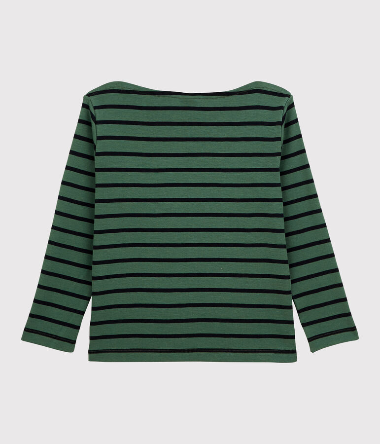 Tee-shirt en coton enfant fille - gar&ccedil;on vert