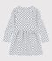 Robe manches longues en molleton enfant fille gris BELUGA/bleu MEDIEVAL