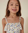 Maillot de bain 1 pièce imprimé enfant fille blanc MARSHMALLOW/blanc MULTICO