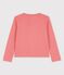 Cardigan en coton bio enfant fille rose PAPAYE