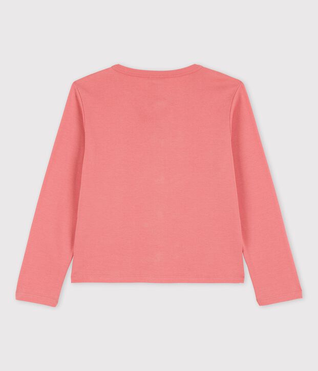 Cardigan en coton bio enfant fille rose