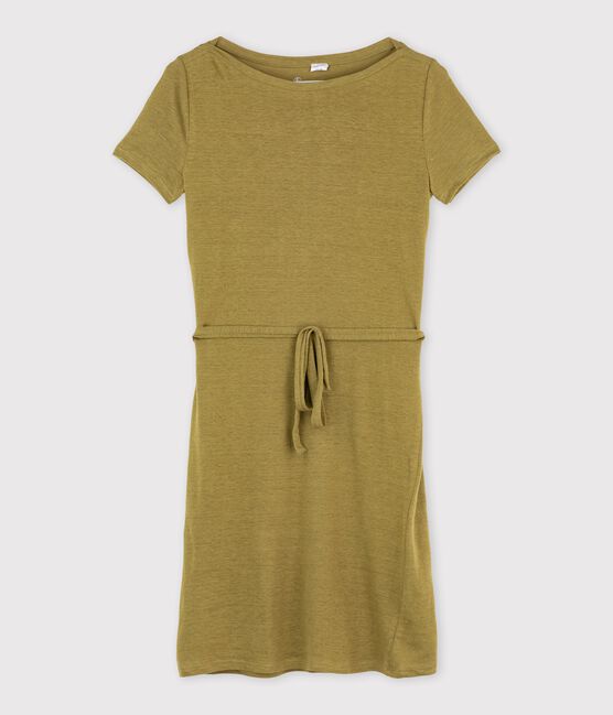Robe femme en lin marron AMARANTHA