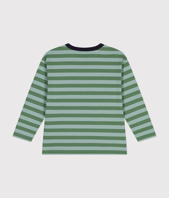 Tee-shirt manches longues en jersey fin enfant garçon vert PALMERAIE/ PAUL