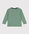 Tee-shirt manches longues en jersey fin enfant garçon vert PALMERAIE/ PAUL