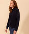 Pull en côte anglaise en coton Femme bleu SMOKING