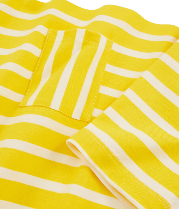 Robe femme jaune/blanc