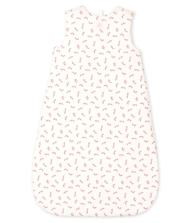 Gigoteuse b&eacute;b&eacute; en c&ocirc;te blanc/rose