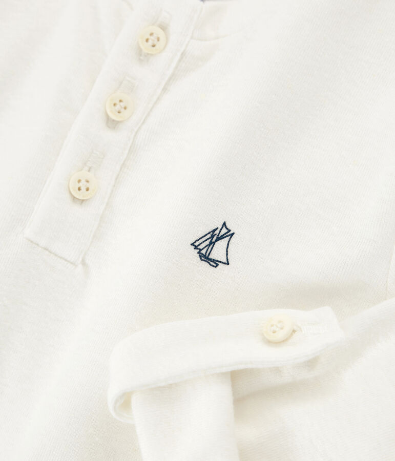 Tee-shirt enfant garcon blanc MARSHMALLOW