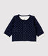 Cardigan bébé matelassé motifs étoiles en coton biologique