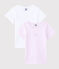 Lot de 2 tee-shirts petite fille en coton biologique variante 1