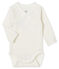 Body naissance manches longues bébé blanc MARSHMALLOW/rose CHARME