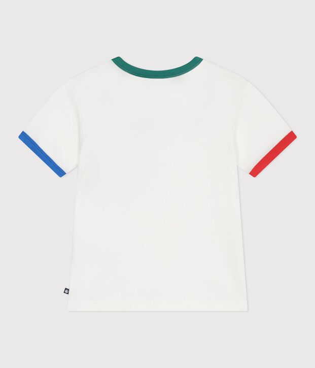 Tee-shirt enfant manches courtes en coton blanc