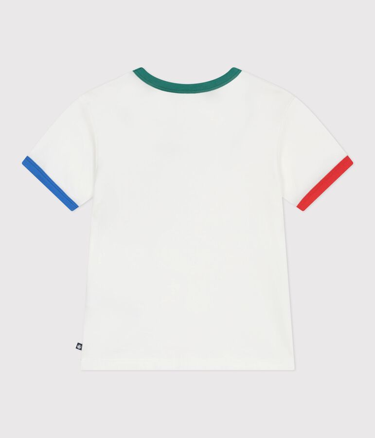 Tee-shirt enfant manches courtes en coton blanc