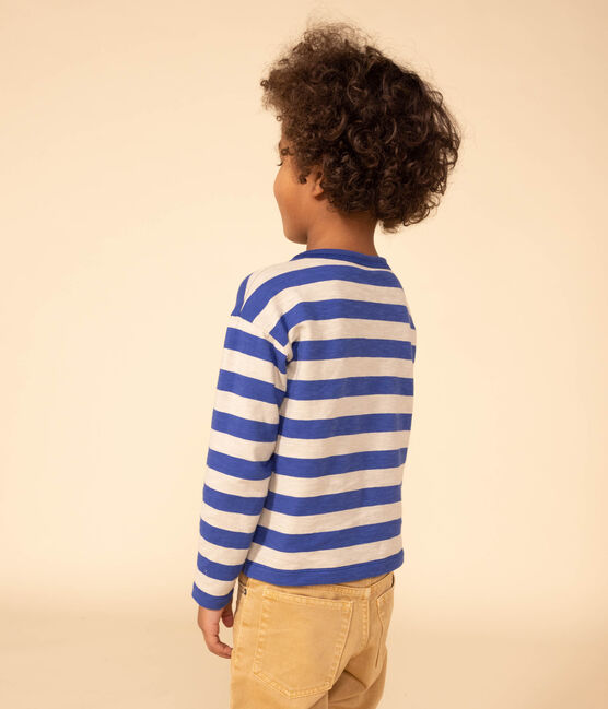 Tee-shirt manches longues en coton enfant garçon NEWBLEU/ MASTOC