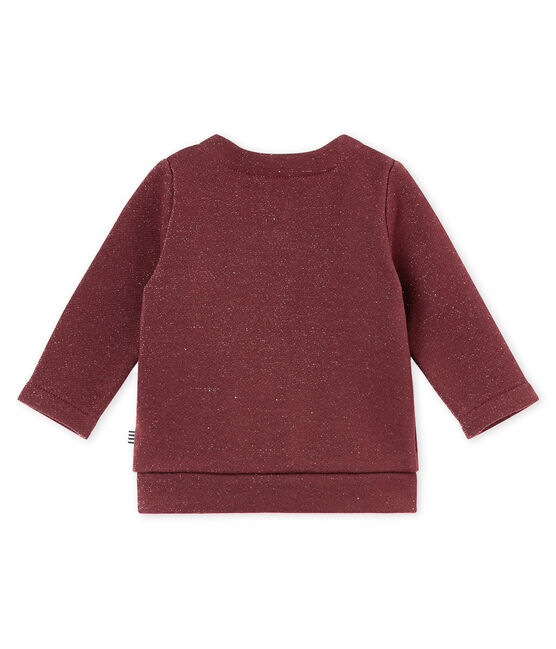 Cardigan bébé fille en molleton brillant rouge OGRE/jaune DORE