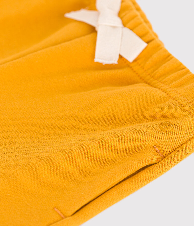 Pantalon en molleton b&eacute;b&eacute; jaune BOUDOR
