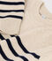 Pull en laine marinière Femme blanc AVALANCHE/bleu SMOKING