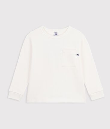 Tee-shirt enfant manches longues en coton uni