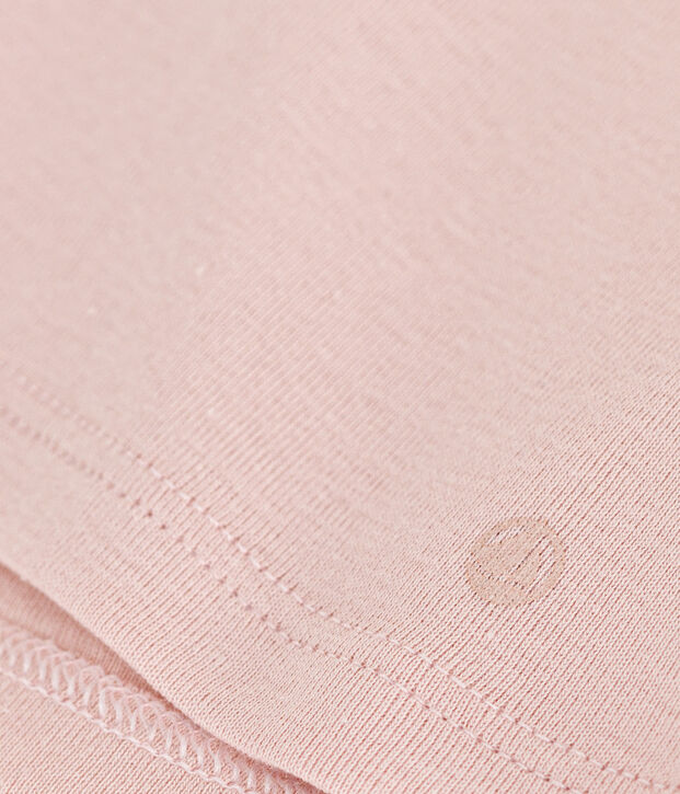 Blouse manches longues en coton b&eacute;b&eacute; rose