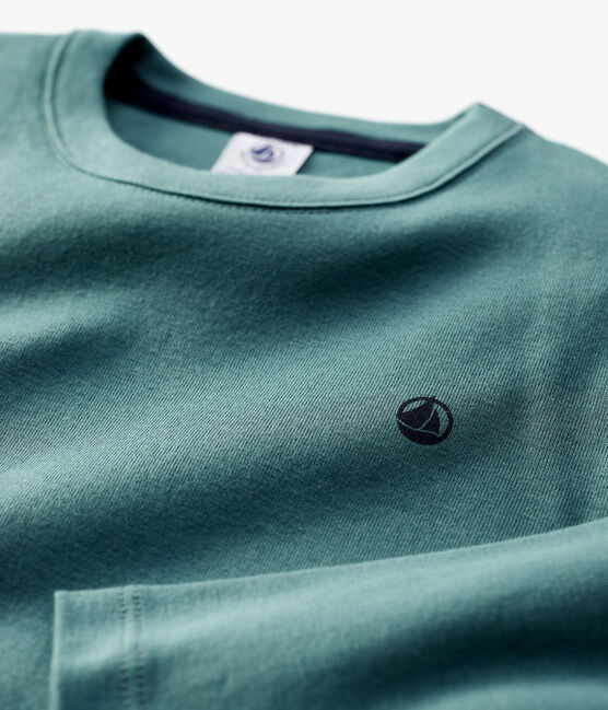 T-shirt en coton bio enfant fille / garçon vert BRUT