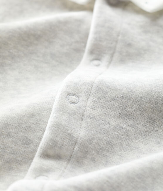 Dors-bien bébé en coton biologique gris BELUGA CHINE