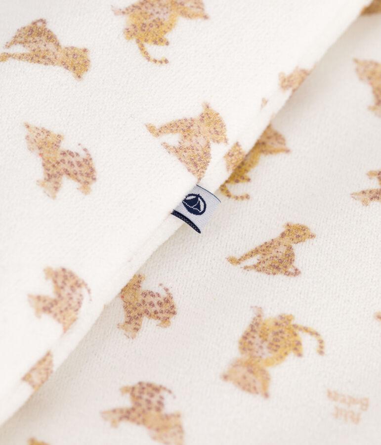 Gigoteuse b&eacute;b&eacute; en velours imprim&eacute; l&eacute;opard TOG 3 blanc/multicouleur