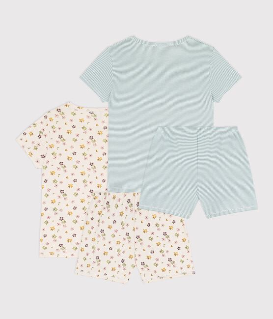 Lot de pyjamas shorts enfant en coton imprimés variante 1