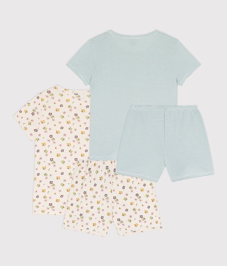 Lot de pyjamas shorts enfant en coton imprim&eacute;s variante 1
