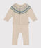 Ensemble 2 pièces en tricot bébé blanc AVALANCHE/ MULTICO