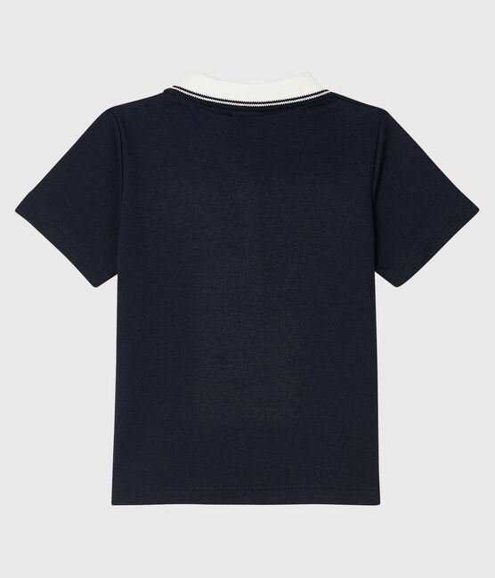 Polo manches courtes bébé garçon bleu SMOKING