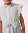 Robe sans manche enfant en coton à rayures PAUL/ ECUME