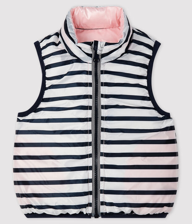 Doudoune b&eacute;b&eacute; r&eacute;versible rose