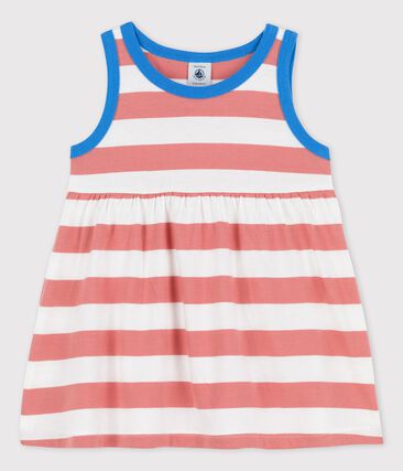 PETIT BATEAU - Robe sans manches rayée en jersey bébé
