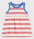 Robe sans manches rayée en jersey bébé