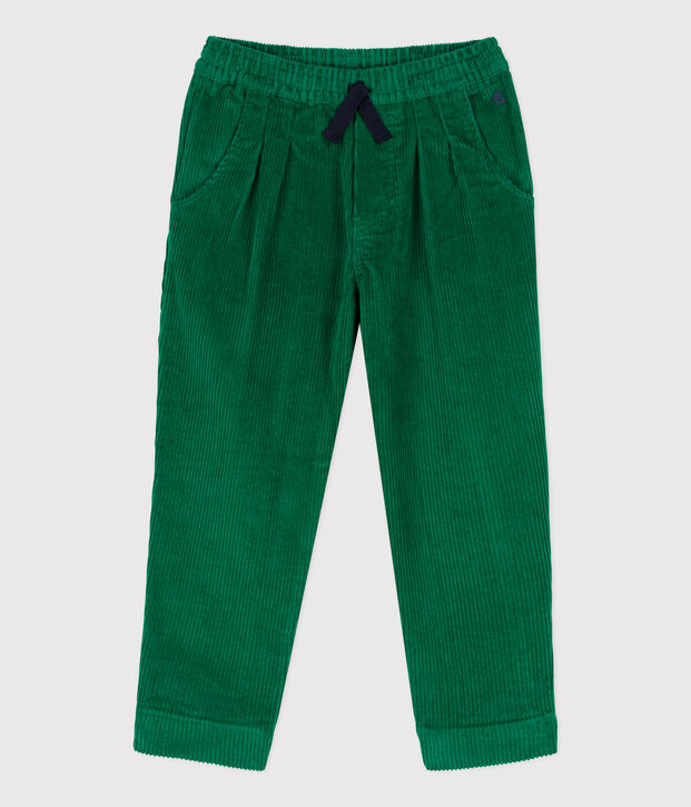Pantalon en velours c&ocirc;tel&eacute; enfant gar&ccedil;on MATCHA