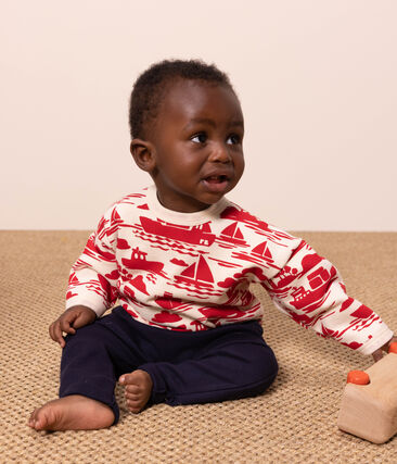 PETIT BATEAU - Sweatshirt bébé en molleton imprimé