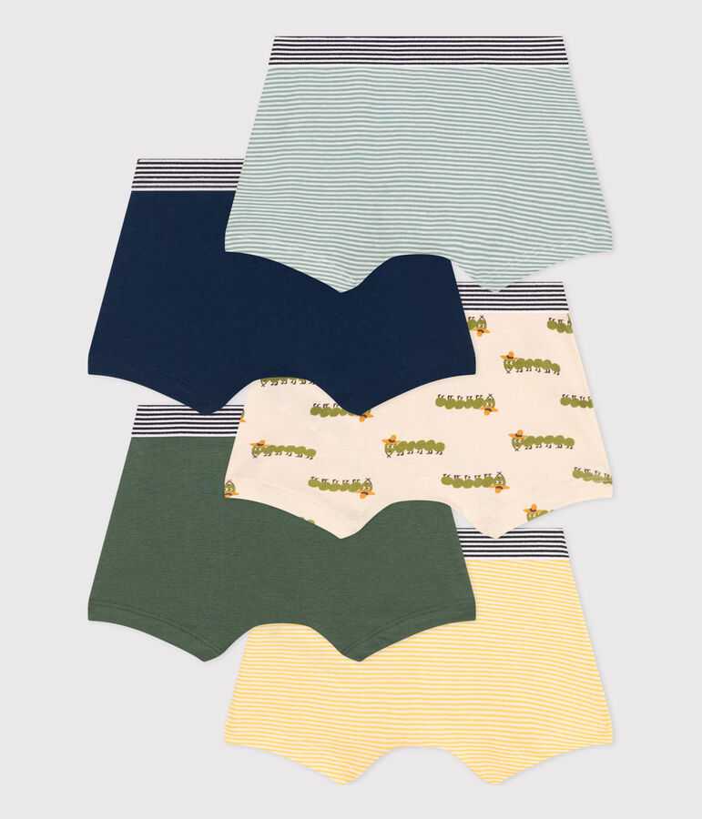 Lot de 5 boxers millepatte en coton enfant variante 1
